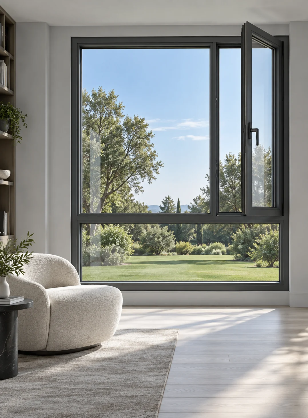 Aluminum windows — design illustration