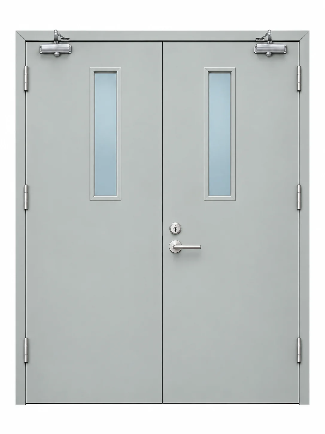 Fire-rated steel doors — illustrative product detail