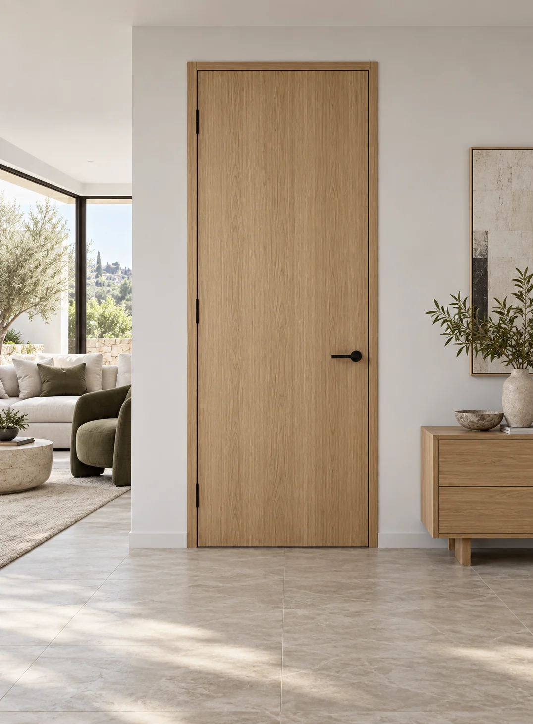 Wooden doors — design illustration